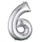 34" Silver Number Foil Balloon